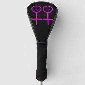 Lesbian liebt Custom Golf Driver Cover Golf Headcover (Vorderseite)