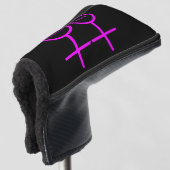 Lesbian liebt Custom Golf Putter Cover Headcover (3/4 Vorderseite)