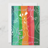 Lesbian Love Doodle Save The Date (Vorderseite)