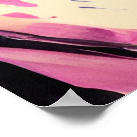 Lesbian Lovers Kiss Poster (Ecke)