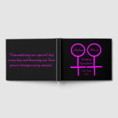 Lesbian Lovers Personalisiert Wedding Gästebuch (Voll)