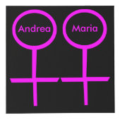 Lesbian Lovers Personalisiertes Foto Cube Würfel (Vorderseite)