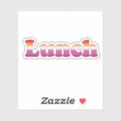 Lesbian Lunch Aufkleber (Blatt)