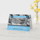 LESBIAN Mamas Geburt eines Sohnes Herzlichen Glück Karte (Gelbe Blume)