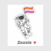 Lesbian Moonwoman Pride Aufkleber (Blatt)