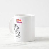 Lesbian Moonwoman Pride Kaffeetasse (Vorderseite Links)