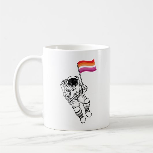 Lesbian Moonwoman Pride Kaffeetasse (Links)