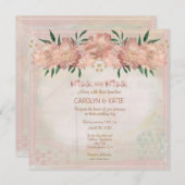 Lesbian Mrs. and Mrs. Blush Floral (Vorne/Hinten)