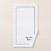 Lesbian Newlyweds Mr & Mr Personalisiert Badhandtuch Set (Handtuch)
