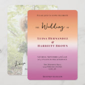 Lesbian Photo Wedding  Einladung (Vorne/Hinten)