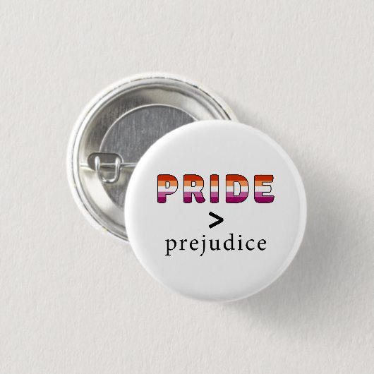 Lesbian Pride and Prejudice  Button (Vorne & Hinten)