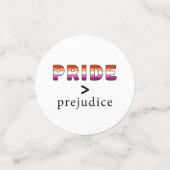 Lesbian Pride and Prejudice confetti Konfetti (Klein Vorderseite)