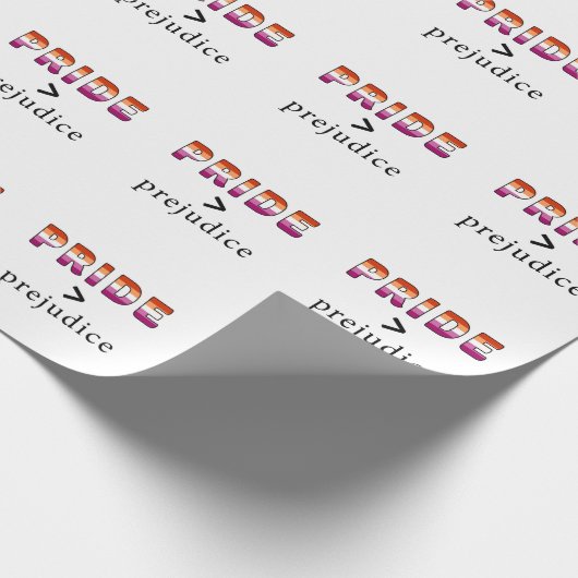 Lesbian Pride and Prejudice  Geschenkpapier (Ecke)