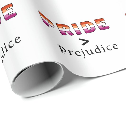 Lesbian Pride and Prejudice Geschenkpapier (Rolleneckpunkt)