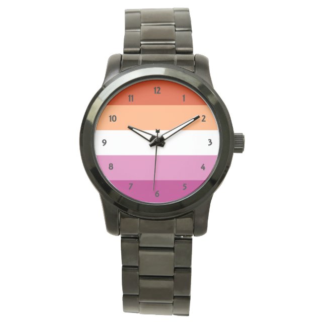 Lesbian Pride Armbanduhr (Vorderseite)