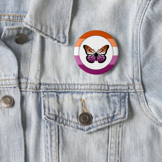 Lesbian Pride Butterfly Button (Beispiel)
