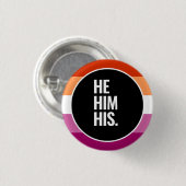 Lesbian Pride Button (Vorne & Hinten)