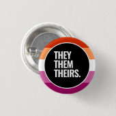 Lesbian Pride Button (Vorne & Hinten)