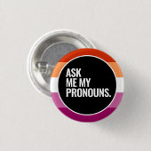 Lesbian Pride Button (Vorne & Hinten)