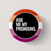 Lesbian Pride Button (Vorderseite)