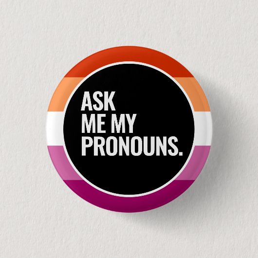 Lesbian Pride Button (Vorderseite)