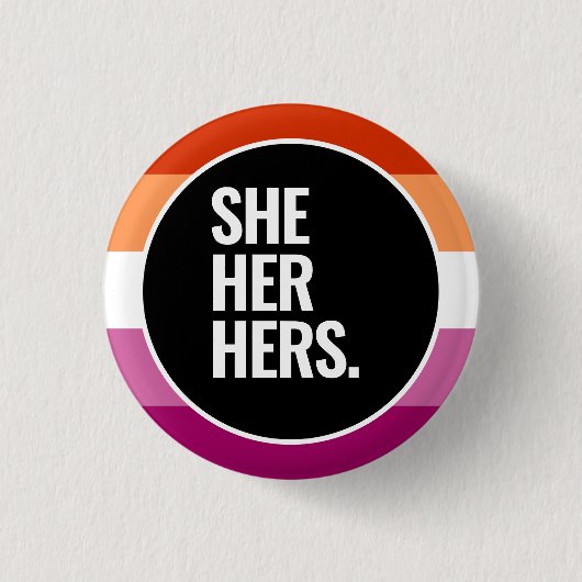 Lesbian Pride Button (Vorderseite)