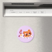 Lesbian Pride Cat Magnet (In Situ (Geschirrspüler))