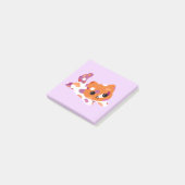 Lesbian Pride Cat Post-it Klebezettel (angewinkelt)