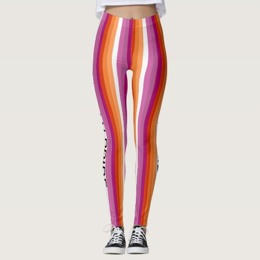 Lesbian Pride Celebration Leggings (Vorderseite)