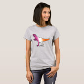 LESBIAN PRIDE DINOSAUR T-Shirt (Vorne ganz)
