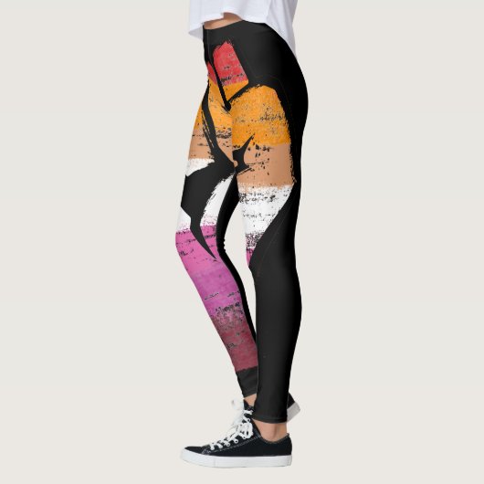 Lesbian Pride Fist Leggings (Links)