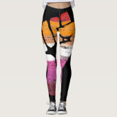 Lesbian Pride Fist Leggings (Vorderseite)