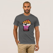 Lesbian Pride Fist T-Shirt (Vorne ganz)
