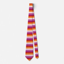Lesbian Pride Flag Neck Tie