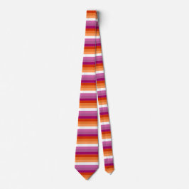 Lesbian Pride Flag Neck Tie Krawatte