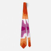 Lesbian Pride Flag Paint Swirl Art Neck Tie Krawatte (Vorderseite)