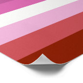 Lesbian Pride Flag Poster (Ecke)
