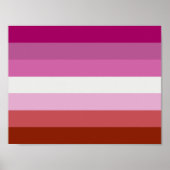 Lesbian Pride Flag Poster (Vorne)