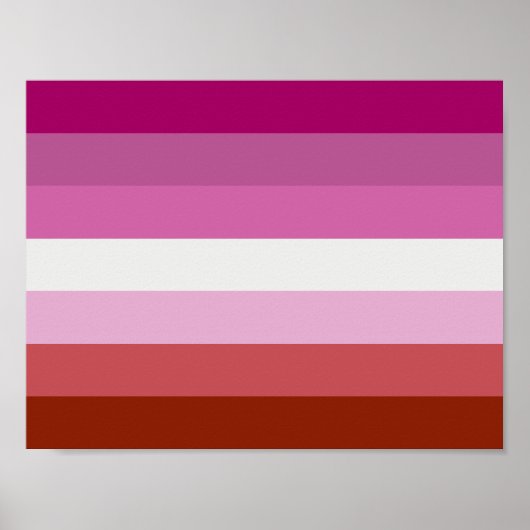 Lesbian Pride Flag Poster (Vorne)