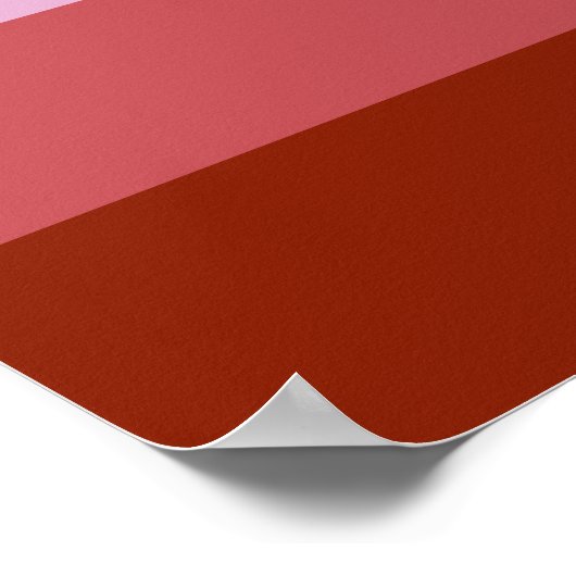 Lesbian Pride Flag Poster (Ecke)