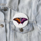 Lesbian Pride Flag Swallowtail Butterfly Button (Beispiel)