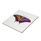 Lesbian Pride Flag Swallowtail Butterfly Fliese (Seite)