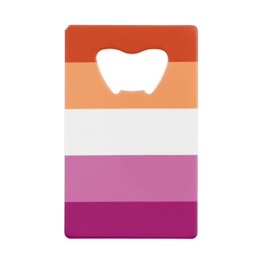 Lesbian Pride Geldbeutel Flaschenöffner (Vorderseite)