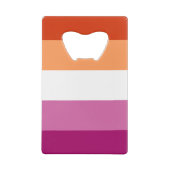 Lesbian Pride Geldbeutel Flaschenöffner (Rückseite)