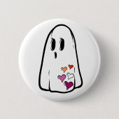 Lesbian Pride Ghost Button (Vorderseite)