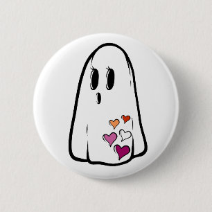 Lesbian Pride Ghost Button