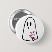 Lesbian Pride Ghost Button (Vorne & Hinten)