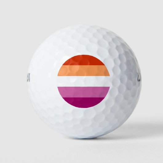 Lesbian Pride Golfball (Vorderseite)