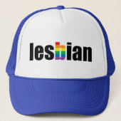Lesbian Pride Hat Truckerkappe (Vorderseite)