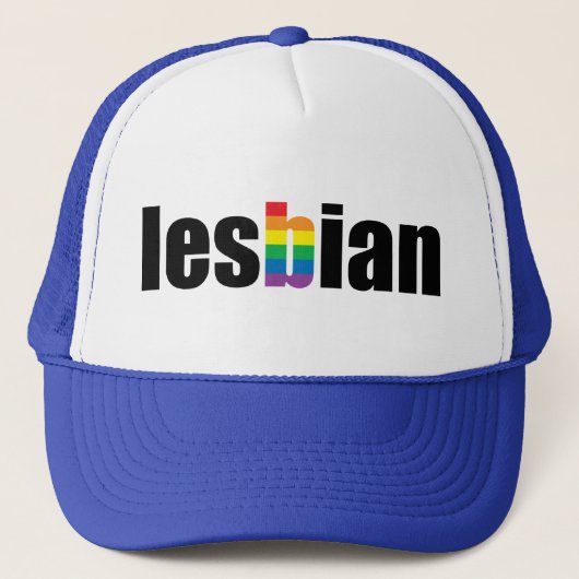 Lesbian Pride Hat Truckerkappe (Vorderseite)